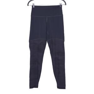 LULULEMON Sheer Will High-Rise Tight Camo Graphite Grey Legging Women's 10